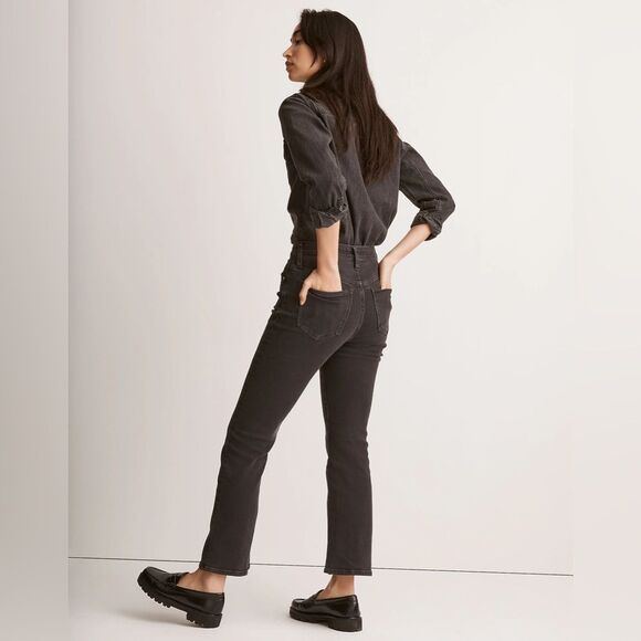 Madewell NWT Kick Out Crop Jeans Size 24 in Starkey Wash - Picture 4 of 9